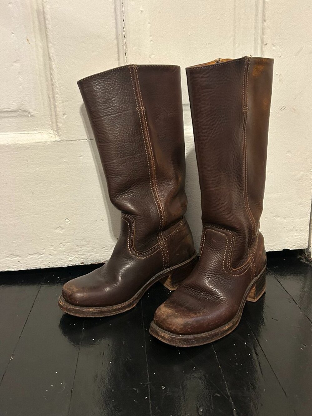 Vintage Frye Women's Brown Boots - Picture 1 of 4